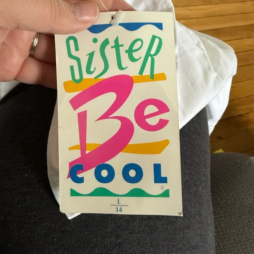 NWT Vintage 90s‎ Deadstock Sister Be Cool youth blouse